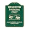 Signmission Designer Series-Resident Parking Unauthorized Vehicles Towed Away With Gr, 24" x 18", G-1824-9897 A-DES-G-1824-9897 - alternate 1